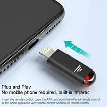Load image into Gallery viewer, R09 Mobile Phone Intelligent Remote Control Infrared Mobile Phone Remote Control, Interface:, 8 Pin (Black), 8 Pin (Cyan), 8 Pin (Silver), Type-C (Black), Type-C (Cyan), Type-C (Silver), Micro USB (Black), Micro USB (Cyan), Micro USB (Silver)