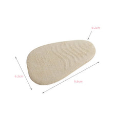 Load image into Gallery viewer, 5 Pairs Anti-Slip Sole Pads For High Heels Gel Crystal Comfortable Half Pads, Transparent, Flannel Apricot, Flannel Black