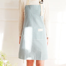 Load image into Gallery viewer, Kitchen Home Cooking Apron Restaurant Works Striped Cotton And Linen Apron, Red, Coffee, Blue, Green