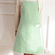 Load image into Gallery viewer, Kitchen Home Cooking Apron Restaurant Works Striped Cotton And Linen Apron, Red, Coffee, Blue, Green