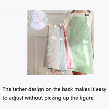 Load image into Gallery viewer, Kitchen Home Cooking Apron Restaurant Works Striped Cotton And Linen Apron, Red, Coffee, Blue, Green