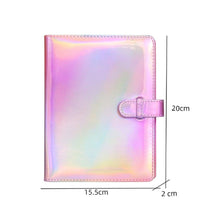 Load image into Gallery viewer, 3-Inch 128-Piece PU Photo Album Laser Symphony Mini Digital Photo Storage, Illusion Silver, Illusion Pink, Illusion Purple, Oil, Air-sea Anchor