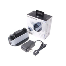 Load image into Gallery viewer, SPARKFOX W20P508 Dual Charger With Contacts Wireless Handle Charger For PS5, Style:, Charger+Data Cable+Charging Plug, Charger+Data Cable