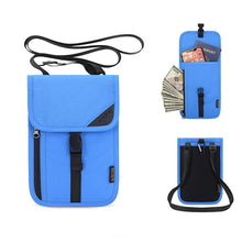 Load image into Gallery viewer, 1062 Travel Passport Bag RFID Multi-Function Document Holder Hanging Neck Ticket Protective Case, 1062 Blue, 1062 Purple, 1062 Black, 1062 Light Grey, 1062 Gray, 1062 Rose Red