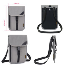 Load image into Gallery viewer, 1062 Travel Passport Bag RFID Multi-Function Document Holder Hanging Neck Ticket Protective Case, 1062 Gray, 1062 Rose Red, 1062 Blue, 1062 Purple, 1062 Black, 1062 Light Grey