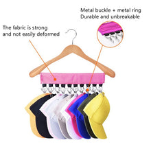Load image into Gallery viewer, Portable Fabric Coat Hanger Hat Self-Adhesive Clip Travel Clothes Socks Foldable Hanger, Diving Material, Flannel