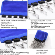 Load image into Gallery viewer, Portable Fabric Coat Hanger Hat Self-Adhesive Clip Travel Clothes Socks Foldable Hanger, Diving Material, Flannel