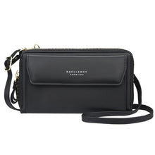 Load image into Gallery viewer, Baellerry Ladies Single Shoulder Messenger Bag Large Capacity Double Zipper Mobile Phone Bag, Red, Green, Blue, Black, Dark Pink, Light Pink