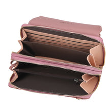 Load image into Gallery viewer, Baellerry Ladies Single Shoulder Messenger Bag Large Capacity Double Zipper Mobile Phone Bag, Red, Green, Blue, Black, Dark Pink, Light Pink