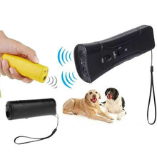 Load image into Gallery viewer, LED Flashlight Ultrasonic Dog Repeller Portable Dog Trainer, Single-headed Black, Single-headed Yellow, Double black