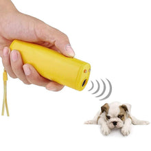 Load image into Gallery viewer, LED Flashlight Ultrasonic Dog Repeller Portable Dog Trainer, Single-headed Black, Single-headed Yellow, Double black