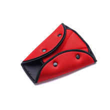 Load image into Gallery viewer, Car Seat Safety Belt Cover Sturdy Adjustable Triangle Safety Seat Belt Pad Clips Child Protection, Red, Orange, Black