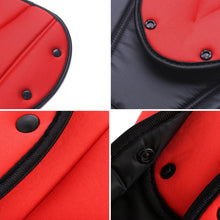 Load image into Gallery viewer, Car Seat Safety Belt Cover Sturdy Adjustable Triangle Safety Seat Belt Pad Clips Child Protection, Red, Orange, Black