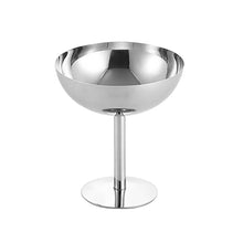 Load image into Gallery viewer, Stainless Steel Ice Cream Cup Ice Cream Goblet Bar Wine Glass, Specification：, A Short, B High