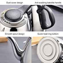 Load image into Gallery viewer, 304 Stainless Steel Kettle Small Teapot, 1.2L, 1.5L