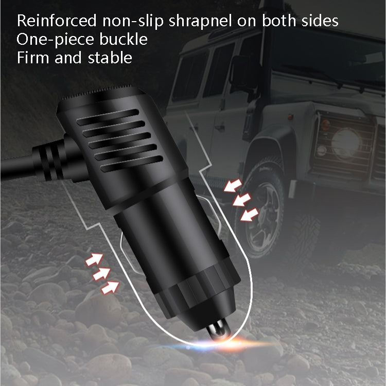 Car Cigarette Lighter Multi-Function Mobile Phone Charging USB Car Charge 12/24V Adapter Plug, White Blue, Black Red, Black Blue, White Red