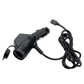 2 PCS Car 3 In 1 Charger With Cigarette Lighter Dual USB Interface With USB Mobile Phone Charging Cable, Black, White