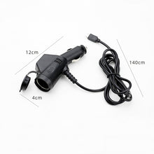 Load image into Gallery viewer, 2 PCS Car 3 In 1 Charger With Cigarette Lighter Dual USB Interface With USB Mobile Phone Charging Cable, Black, White