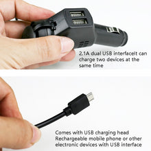 Load image into Gallery viewer, 2 PCS Car 3 In 1 Charger With Cigarette Lighter Dual USB Interface With USB Mobile Phone Charging Cable, Black, White