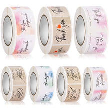 Load image into Gallery viewer, 5 Rolls Thank You Label Seal Decoration Sticker, 2.5x3.7cm