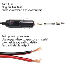 Load image into Gallery viewer, Car Compressor Refrigerator Line 12/24V Semiconductor Refrigerator Power Cord Cigarette Lighter Line, With Switch 1m, With Switch 2m, With Switch 4m, With Switch 5m, Without Switch 1m, Without Switch 2m, Without Switch 4m, Without Switch 5m