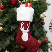 Load image into Gallery viewer, Embroidered Christmas Stocking Pendant Candy Gift Bag, Style A, Style B, Snowflake, Tree