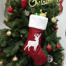 Load image into Gallery viewer, Embroidered Christmas Stocking Pendant Candy Gift Bag, Style A, Style B, Snowflake, Tree