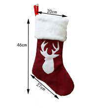 Load image into Gallery viewer, Embroidered Christmas Stocking Pendant Candy Gift Bag, Style A, Style B, Snowflake, Tree