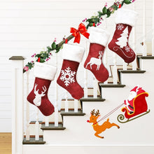Load image into Gallery viewer, Embroidered Christmas Stocking Pendant Candy Gift Bag, Style A, Style B, Snowflake, Tree