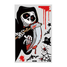 Load image into Gallery viewer, Halloween Decoration Static Wall Stickers, BQ041 Death, BQ042 Mummy, BQ043 Zombie, BQ044 Vampire, BQ045 Lying Window Pumpkin, BQ046 Pumpkin, BQ047 Ghost, BQ048 Mummy, BQ049 Bat, BQ050 Ghost House, BQ051 Tree, BQ052 Scarecrow