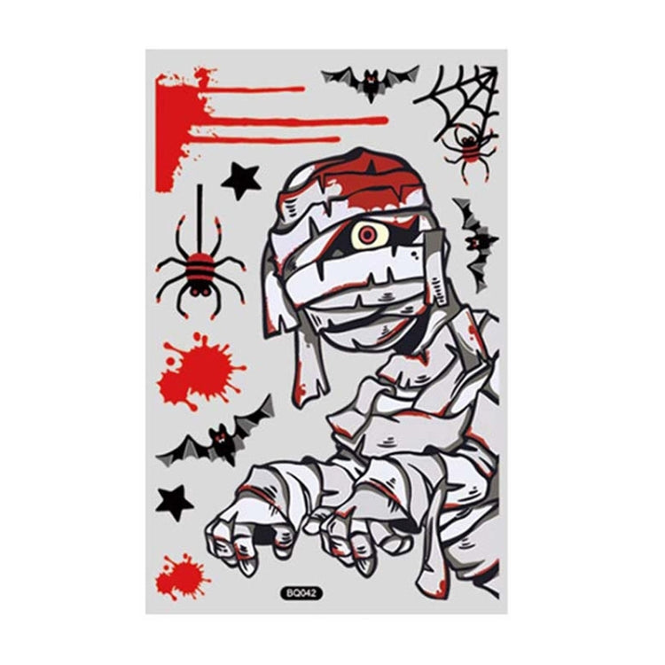 Halloween Decoration Static Wall Stickers, BQ041 Death, BQ042 Mummy, BQ043 Zombie, BQ044 Vampire, BQ045 Lying Window Pumpkin, BQ046 Pumpkin, BQ047 Ghost, BQ048 Mummy, BQ049 Bat, BQ050 Ghost House, BQ051 Tree, BQ052 Scarecrow