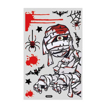 Load image into Gallery viewer, Halloween Decoration Static Wall Stickers, BQ041 Death, BQ042 Mummy, BQ043 Zombie, BQ044 Vampire, BQ045 Lying Window Pumpkin, BQ046 Pumpkin, BQ047 Ghost, BQ048 Mummy, BQ049 Bat, BQ050 Ghost House, BQ051 Tree, BQ052 Scarecrow