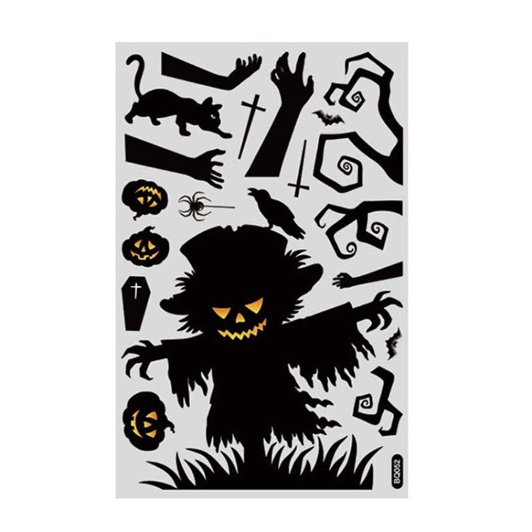 Halloween Decoration Static Wall Stickers, BQ041 Death, BQ042 Mummy, BQ043 Zombie, BQ044 Vampire, BQ045 Lying Window Pumpkin, BQ046 Pumpkin, BQ047 Ghost, BQ048 Mummy, BQ049 Bat, BQ050 Ghost House, BQ051 Tree, BQ052 Scarecrow