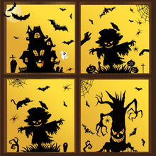 Load image into Gallery viewer, Halloween Decoration Static Wall Stickers, BQ041 Death, BQ042 Mummy, BQ043 Zombie, BQ044 Vampire, BQ045 Lying Window Pumpkin, BQ046 Pumpkin, BQ047 Ghost, BQ048 Mummy, BQ049 Bat, BQ050 Ghost House, BQ051 Tree, BQ052 Scarecrow