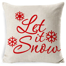 Load image into Gallery viewer, Christmas Linen Red Hug Pillowcase Without Pillow Core, 45 x 45cm