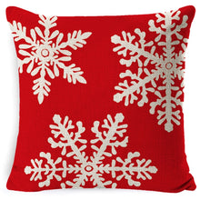 Load image into Gallery viewer, Christmas Linen Red Hug Pillowcase Without Pillow Core, 45 x 45cm