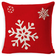Load image into Gallery viewer, Christmas Linen Red Hug Pillowcase Without Pillow Core, 45 x 45cm