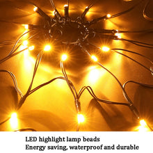 Load image into Gallery viewer, LED Spider Web Lamp with Remote Control Halloween Atmosphere Decoration Props, Power:, USB-in, Battery Box