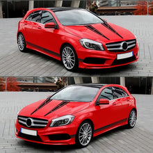 Load image into Gallery viewer, D-1037 Striped Car Sticker Car Side Door Cover Rearview Mirror Combination Sticker, D-1037