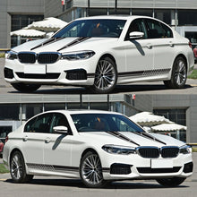 Load image into Gallery viewer, D-1037 Striped Car Sticker Car Side Door Cover Rearview Mirror Combination Sticker, D-1037