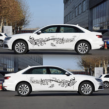 Load image into Gallery viewer, D-347 Butterfly Note Car Sticker Sheet Music Waist Line Body Sticker, D-347