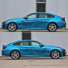 Load image into Gallery viewer, D-347 Butterfly Note Car Sticker Sheet Music Waist Line Body Sticker, D-347