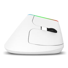 Load image into Gallery viewer, DELUX M618C 6 Keys 1600 DPI RGB Vertical Wireless Bluetooth Dual Mode Mouse, M618C(White), M618C(Black)