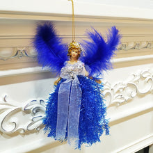 Load image into Gallery viewer, Christmas Tree Angel Girl Decorations Closet Decoration Small Pendant, Red, Blue, Silver, Gold, Pink
