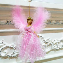 Load image into Gallery viewer, Christmas Tree Angel Girl Decorations Closet Decoration Small Pendant, Red, Blue, Silver, Gold, Pink