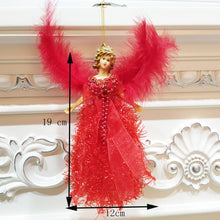 Load image into Gallery viewer, Christmas Tree Angel Girl Decorations Closet Decoration Small Pendant, Red, Blue, Silver, Gold, Pink