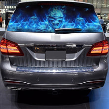Load image into Gallery viewer, D-738 Burning Skull Car Rear Window Sticker Color Graphic Sticker, 135x36cm, D-738