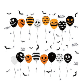 Halloween Horror Glass Decoration Sticker Balloon Electrostatic Sticker, Balloon Electrostatic Sticker