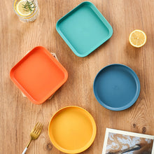 Load image into Gallery viewer, 5pcs Home 6 Inch Small Dish Plastic Snack Cake Dish Dining Table Garbage Tray