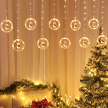 Load image into Gallery viewer, Christmas Decoration Lights USB Ring Doll 10 in 1 String Lights, Reindeer, Santa Claus, Christmas Tree, Snowman